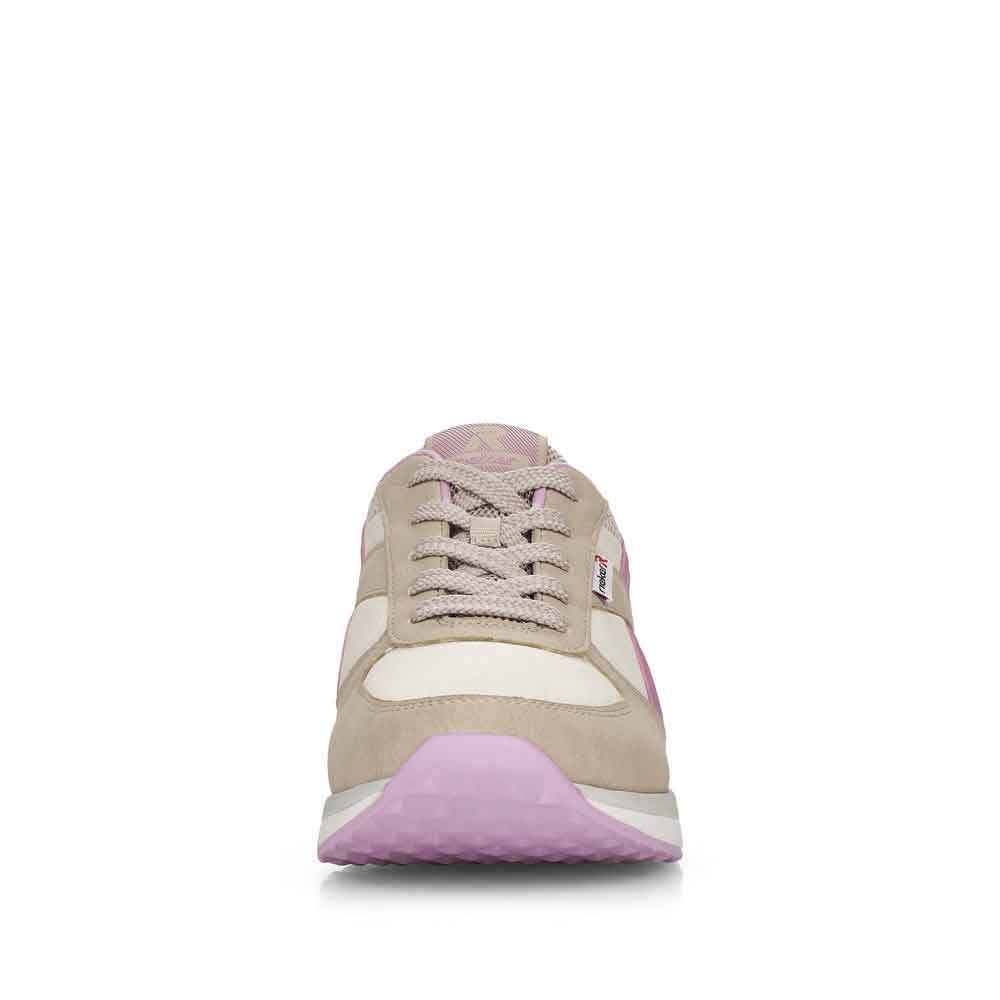Rieker Evolution Women's Style 42502 Athletic Lace-Up - Beige Combination L2rO0TCC