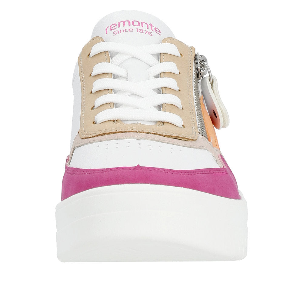 Remonte Women's Style D0J01 Athletic Lace-Up With Zip - Pink NPRdRzdh