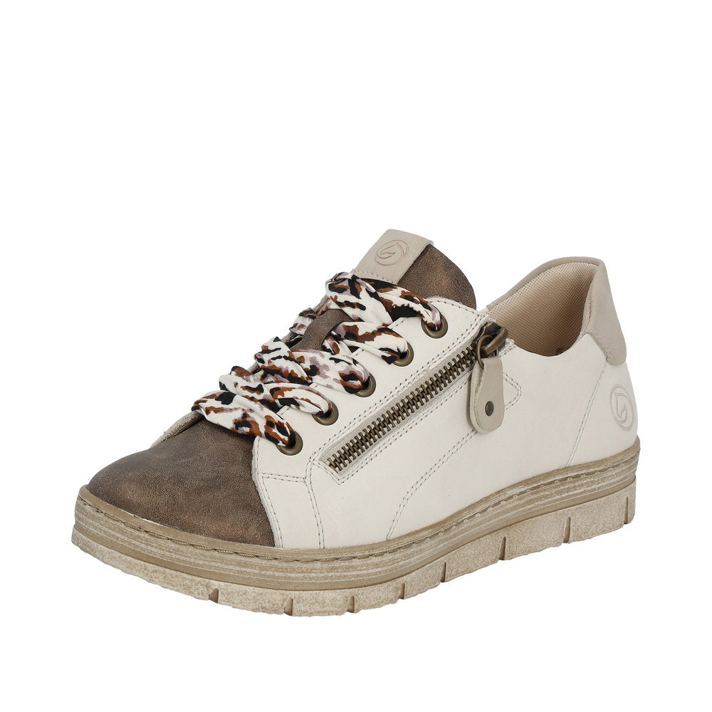 Remonte Leather Women's D5825 - Beige Combination