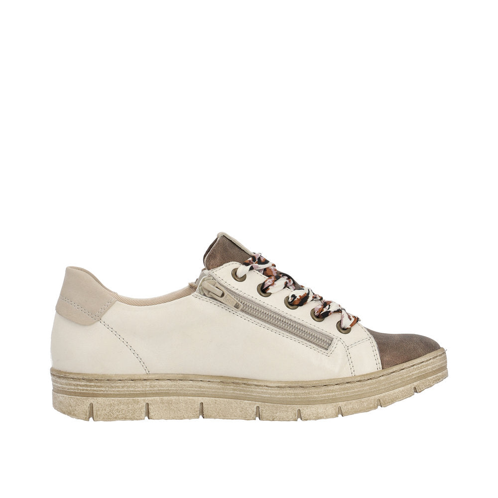 Remonte Leather Women's D5825 - Beige Combination EFLD0zyX