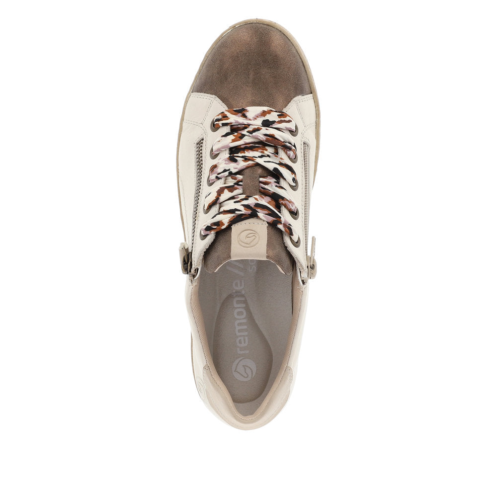 Remonte Leather Women's D5825 - Beige Combination EFLD0zyX
