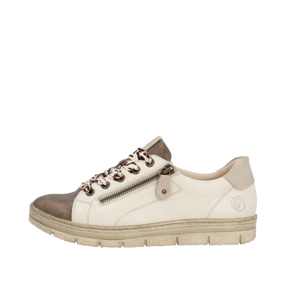 Remonte Leather Women's D5825 - Beige Combination EFLD0zyX