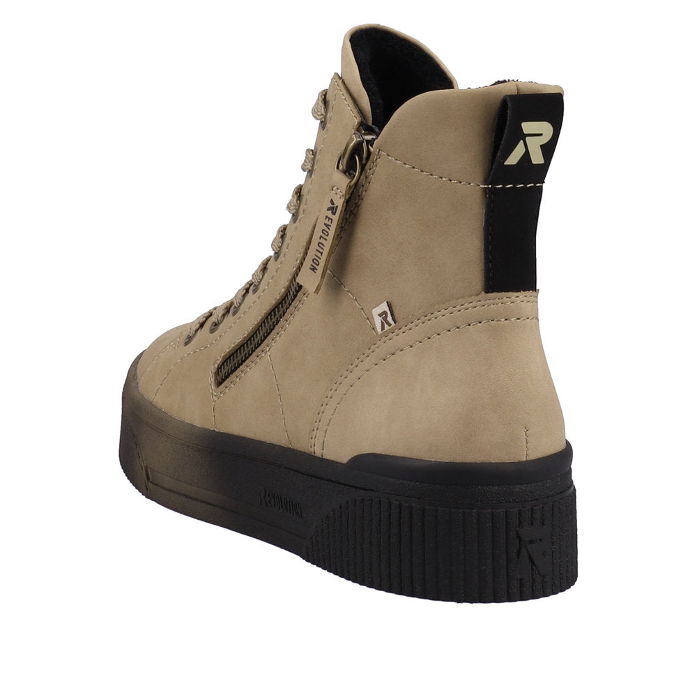 Rieker Evolution Leather Women's Mid Height W0761 Mid-Height Boots - Brown pklGe4Bj