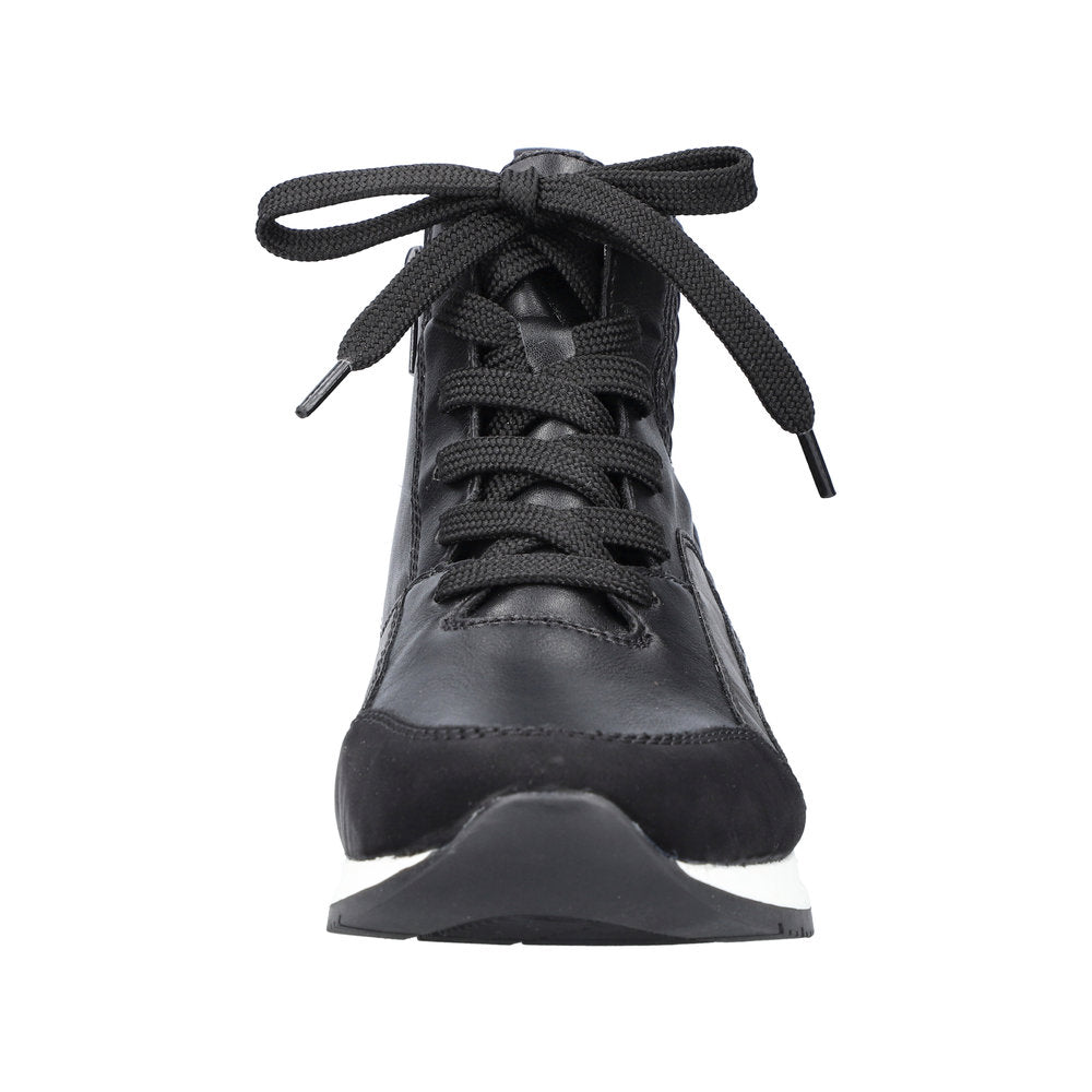 Rieker Synthetic Material Women's Short N7640 Ankle Boots - Black Combination 2PVSqSL7