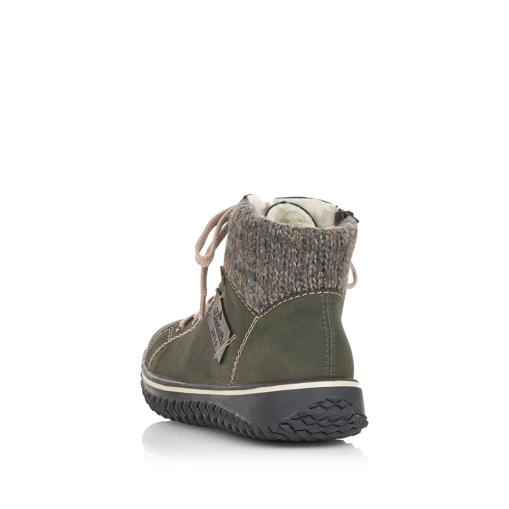Rieker Synthetic Leather Women's Short Z4230-40 Ankle Boots - Green yb2OasZ5