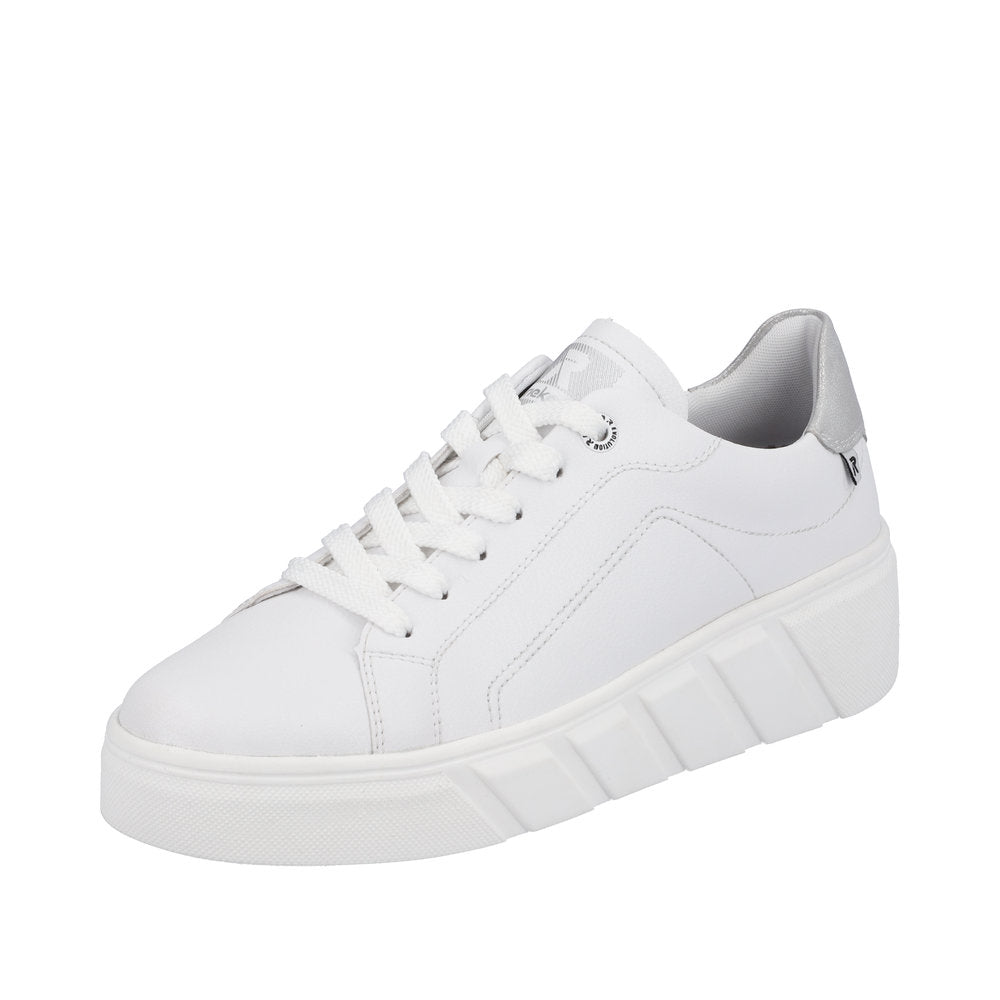Rieker Evolution Women's Style W0501 Athletic Lace-Up - White
