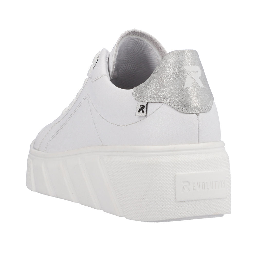 Rieker Evolution Women's Style W0501 Athletic Lace-Up - White o2fDokVv