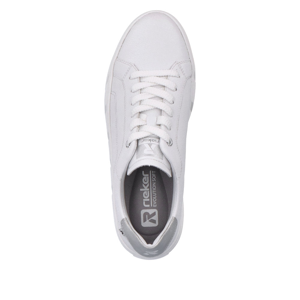 Rieker Evolution Women's Style W0501 Athletic Lace-Up - White o2fDokVv
