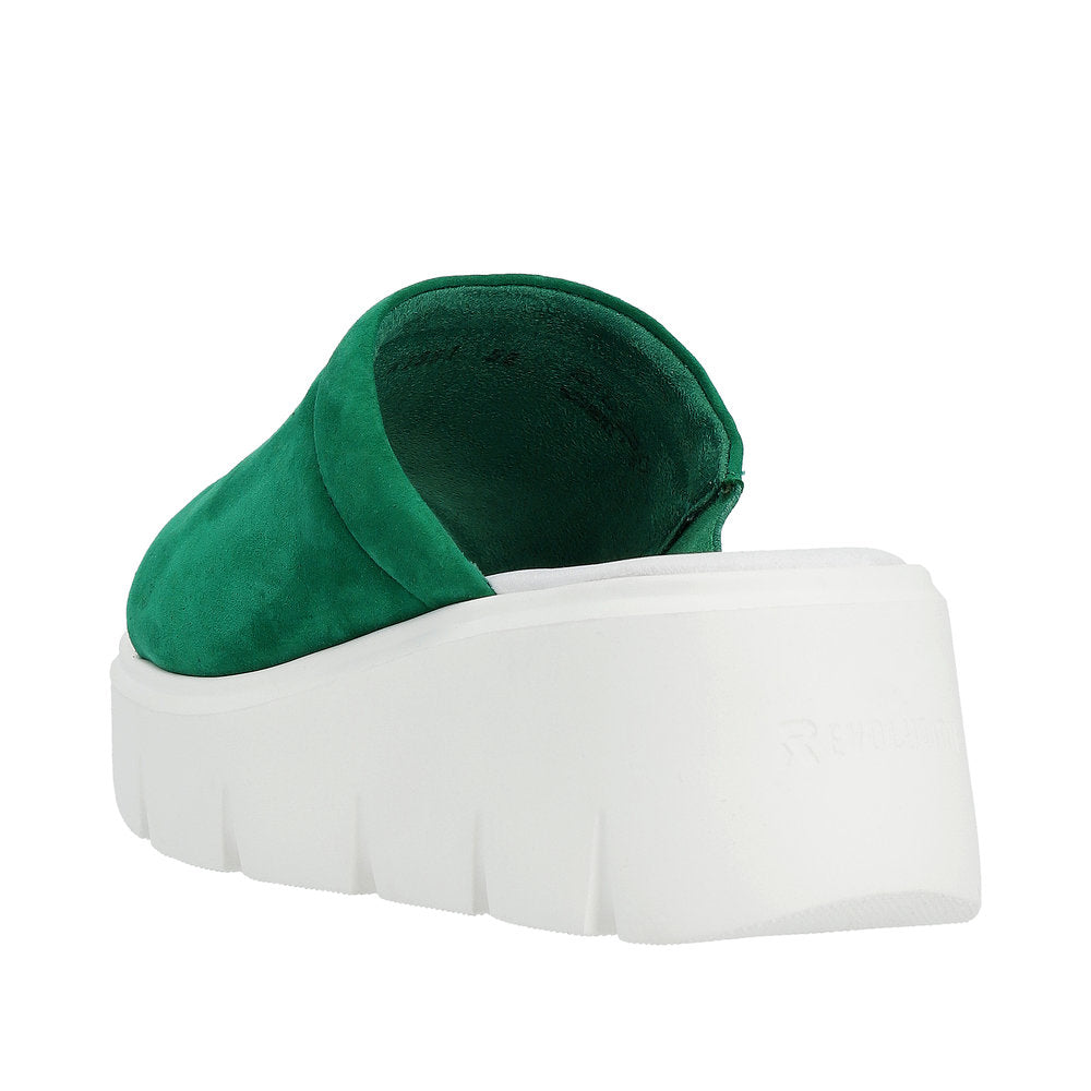 Rieker Evolution Women's Style W1551 Casual Mule - Green X0YVEAs5