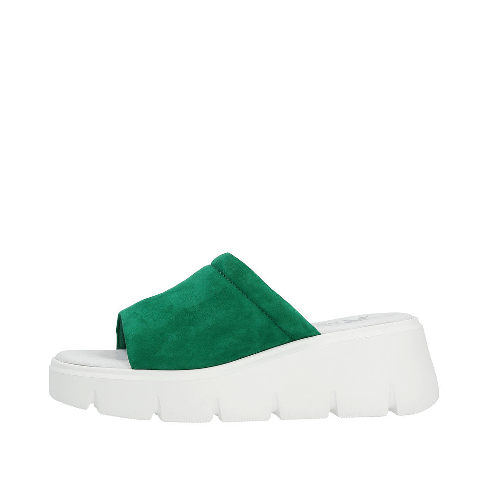 Rieker Evolution Women's Style W1551 Casual Mule - Green X0YVEAs5