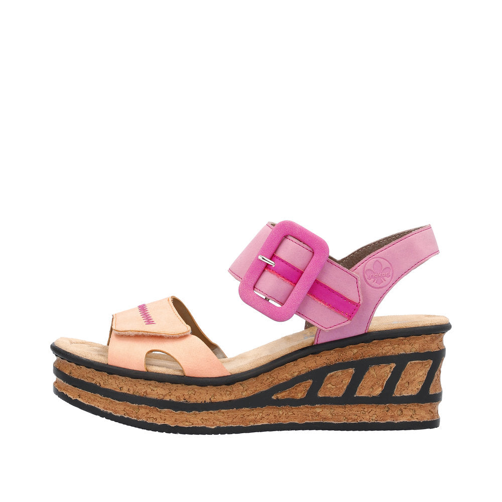 Rieker Women's Style 68176 Dress Sandal - Multi 8iFr6EGc