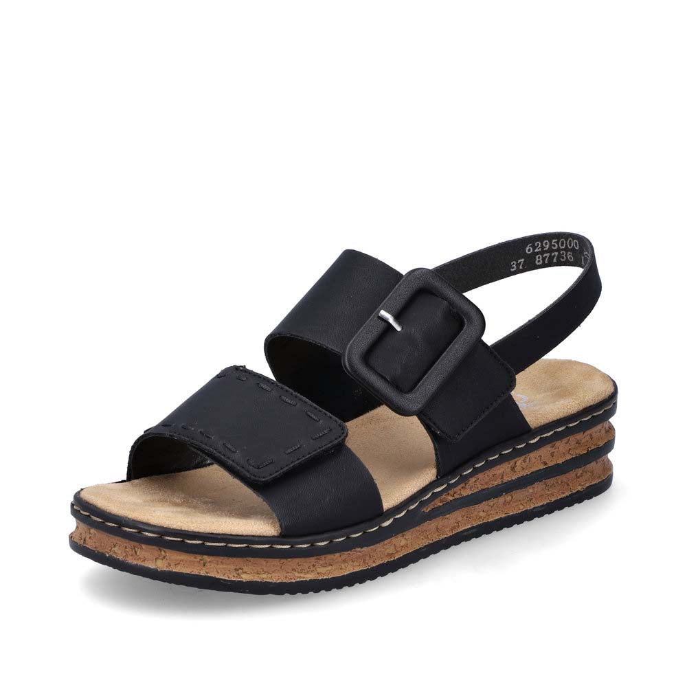 Rieker Women's Style 62950 Casual Sandal - Black