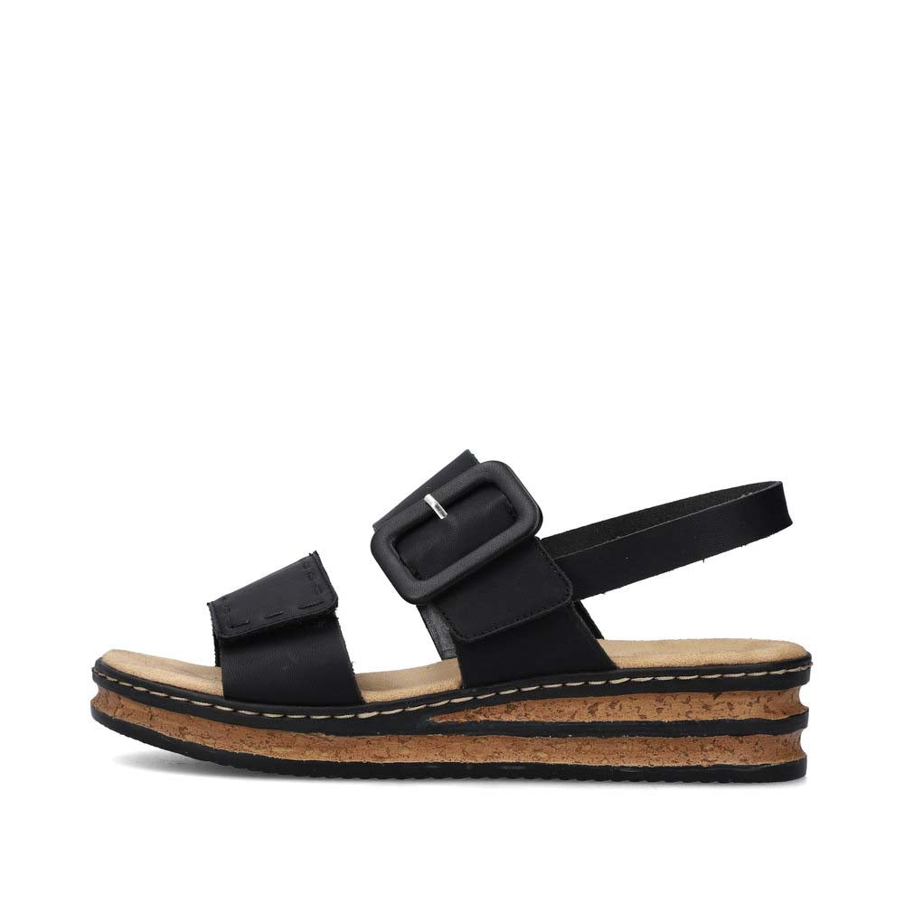 Rieker Women's Style 62950 Casual Sandal - Black Bdgv4K6D