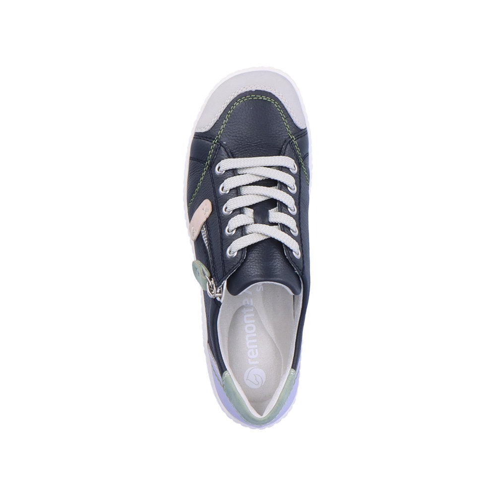 Remonte Women's Style R1427 Casual Lace-Up With Zip - Blue Combination fk22IN77