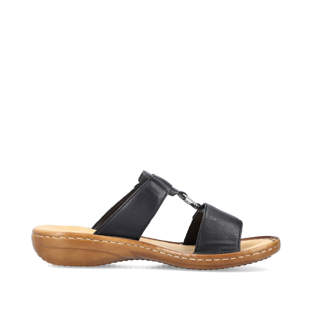 Rieker Women's Style 60885 Casual Mule - Black Riej0J6Z