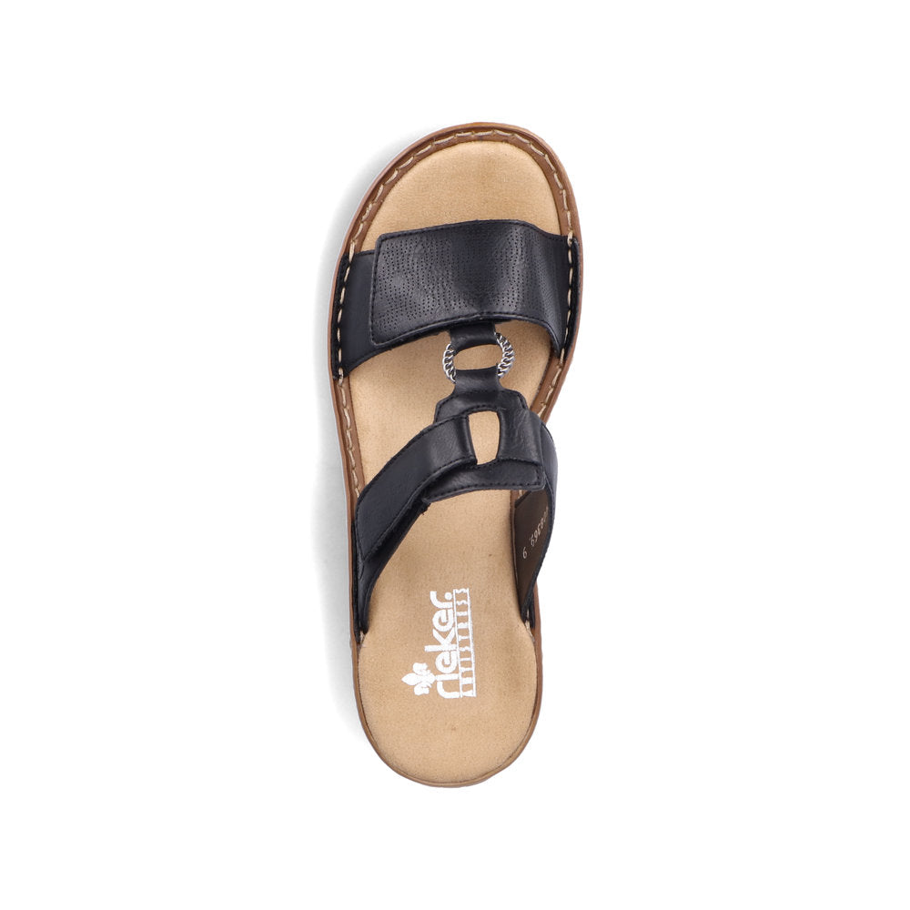 Rieker Women's Style 60885 Casual Mule - Black Riej0J6Z