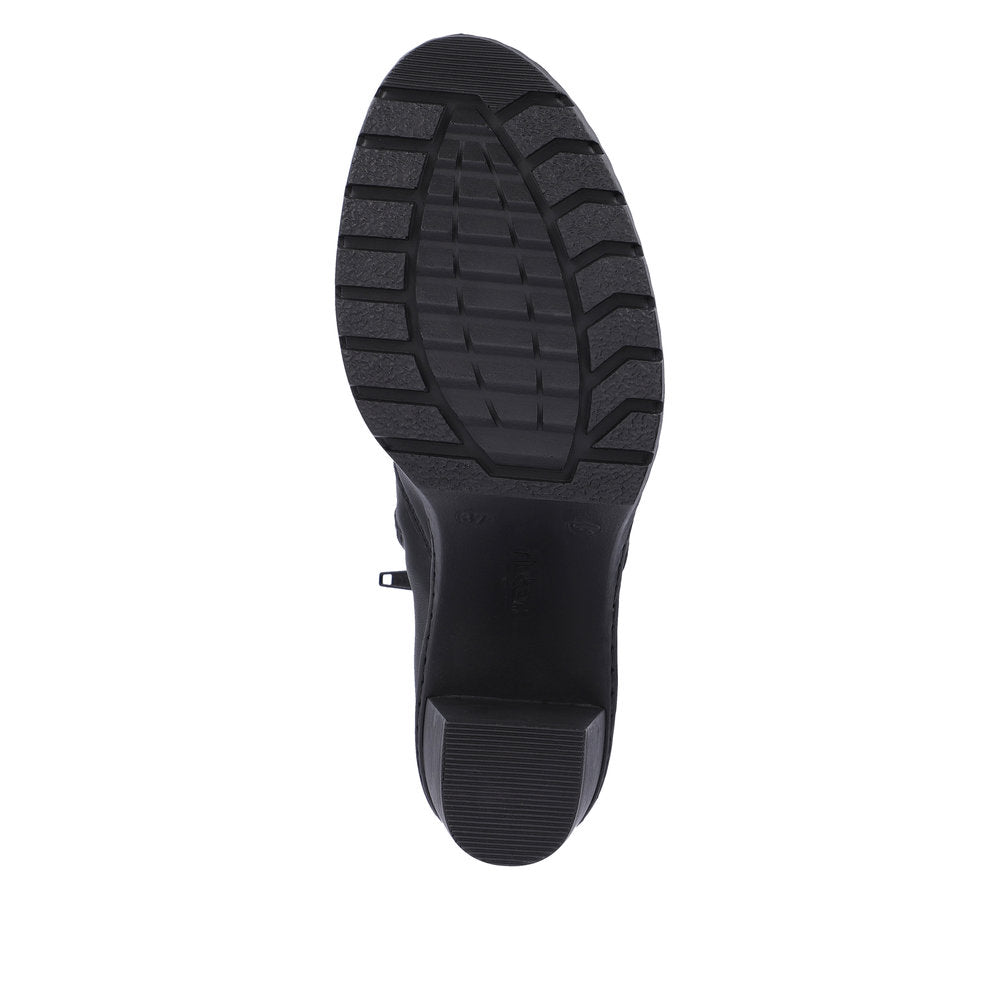 Rieker Synthetic Material Women's Short Y2558 Ankle Boots - Black GulrvfIQ