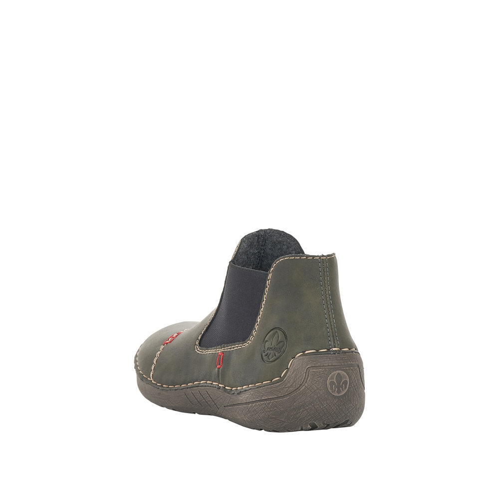 Rieker Synthetic Material Women's Short 52590 Ankle Boots - Green seTo7eKE