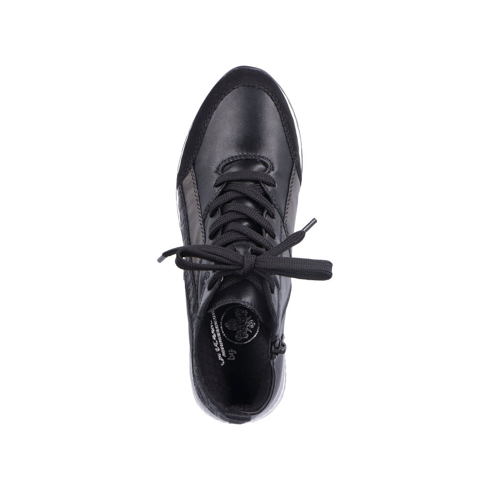 Rieker Synthetic Material Women's Short N7640 Ankle Boots - Black Combination fWPX8LY7