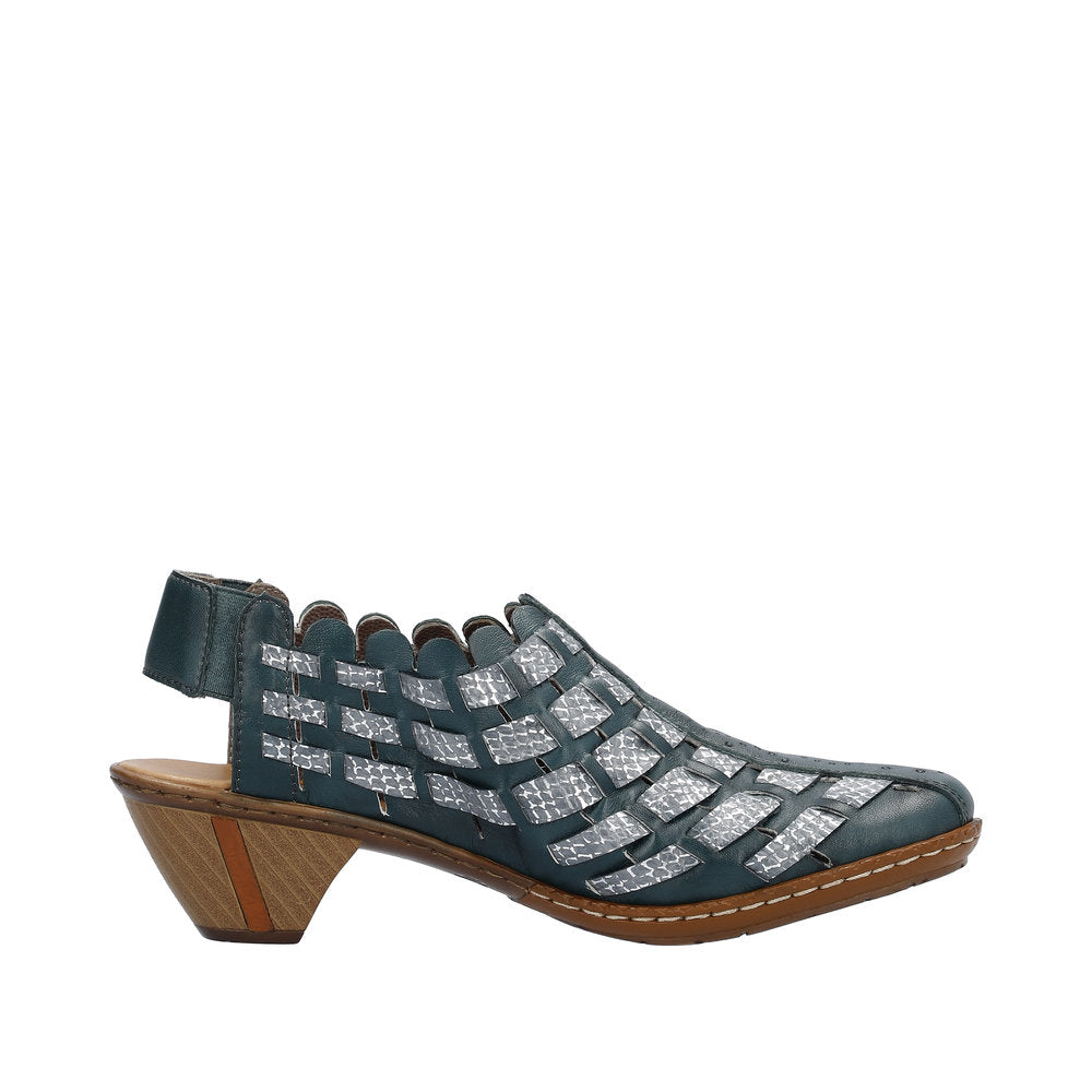 Rieker Women's Style 46778 Dress Sling-Back - Blue 7NmtJISj