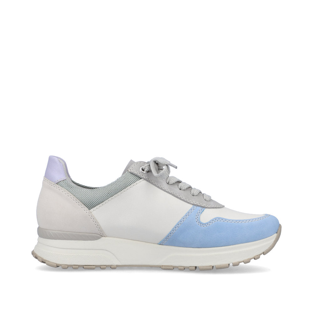 Rieker Women's Style N7422 Casual Lace-Up With Zip - White Combination qievDYyW