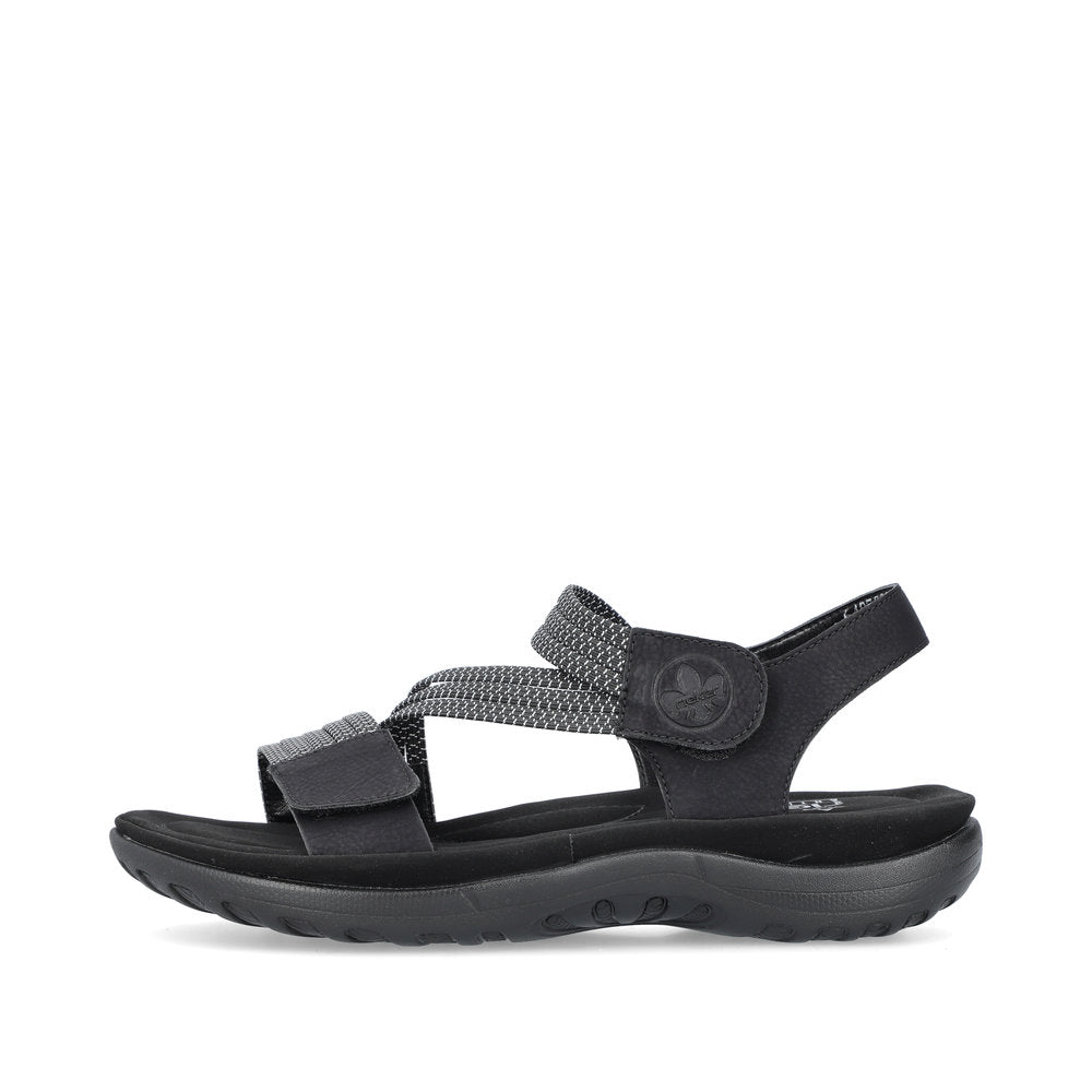 Rieker Women's Style 64870 Athletic Sandal - Black dQvbIjQP