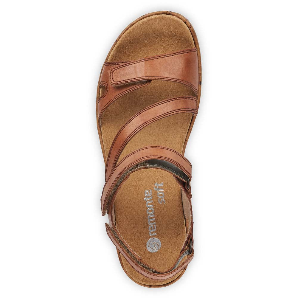 Remonte Women's Style R6850 Casual Sandal - Brown OcuSYT3m