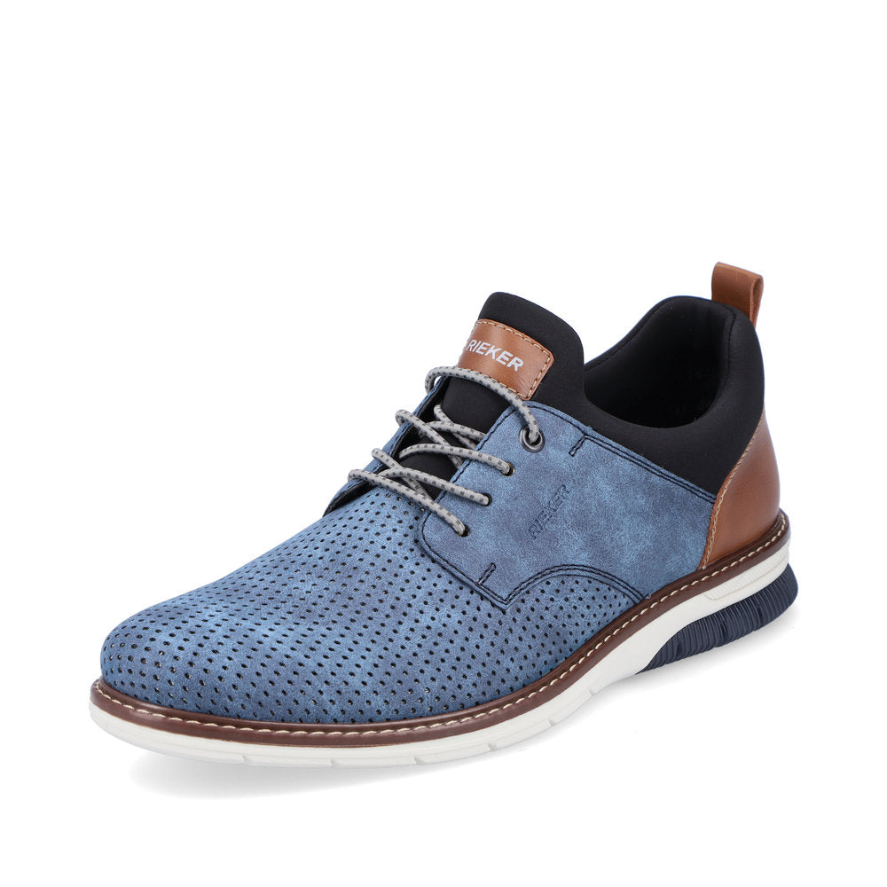Rieker Men's Style 14450 Dress Slip-On - Blue