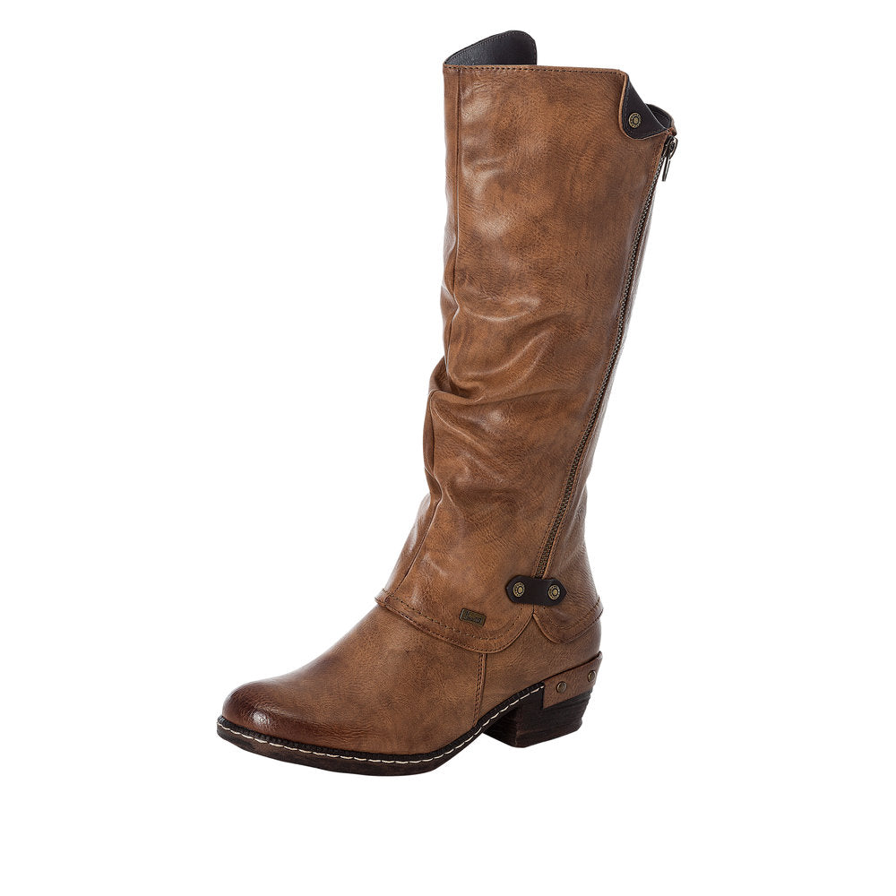 Rieker Synthetic Material Women's' Tall 93655 Tall Boots - Brown