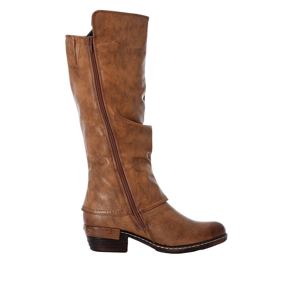 Rieker Synthetic Material Women's' Tall 93655 Tall Boots - Brown xWOaBYOJ