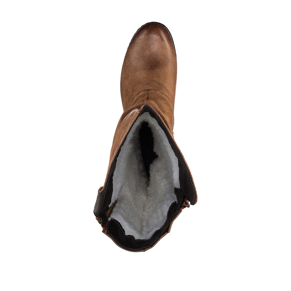 Rieker Synthetic Material Women's' Tall 93655 Tall Boots - Brown xWOaBYOJ