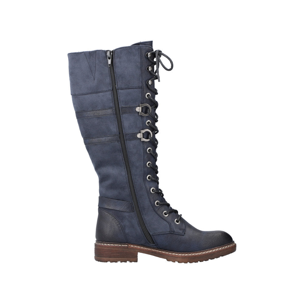 Rieker Synthetic Material Women's' Tall 94732-14 Tall Boots - Blue XJ8RKdx6