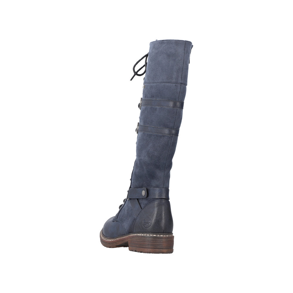 Rieker Synthetic Material Women's' Tall 94732-14 Tall Boots - Blue XJ8RKdx6
