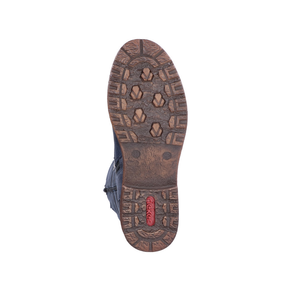 Rieker Synthetic Material Women's' Tall 94732-14 Tall Boots - Blue XJ8RKdx6