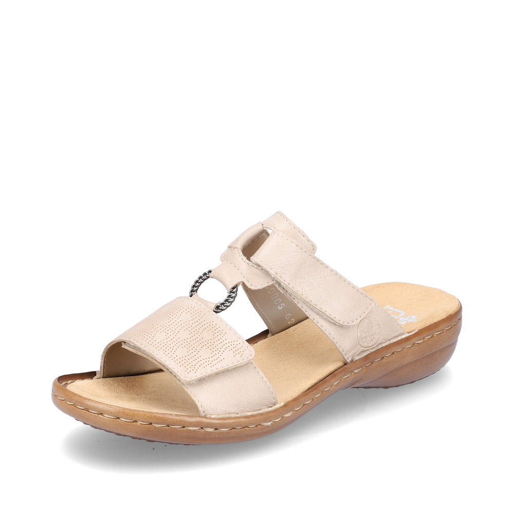 Rieker Women's Style 60885 Casual Mule - Beige