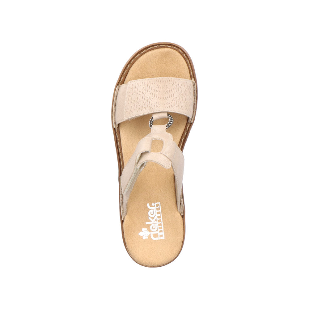 Rieker Women's Style 60885 Casual Mule - Beige 2OK4wbD7
