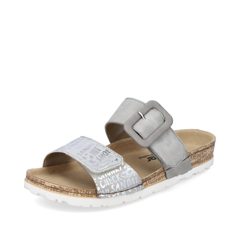 Rieker Women's Style 69881 Casual Mule - Grey