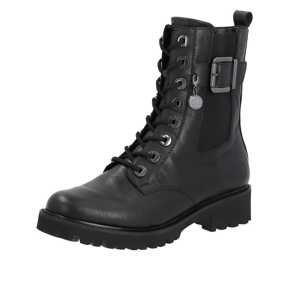 Remonte Leather Women's Mid Height D8668 Mid-Height Boots - Black