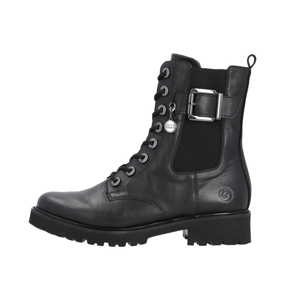 Remonte Leather Women's Mid Height D8668 Mid-Height Boots - Black HwrNRNeI
