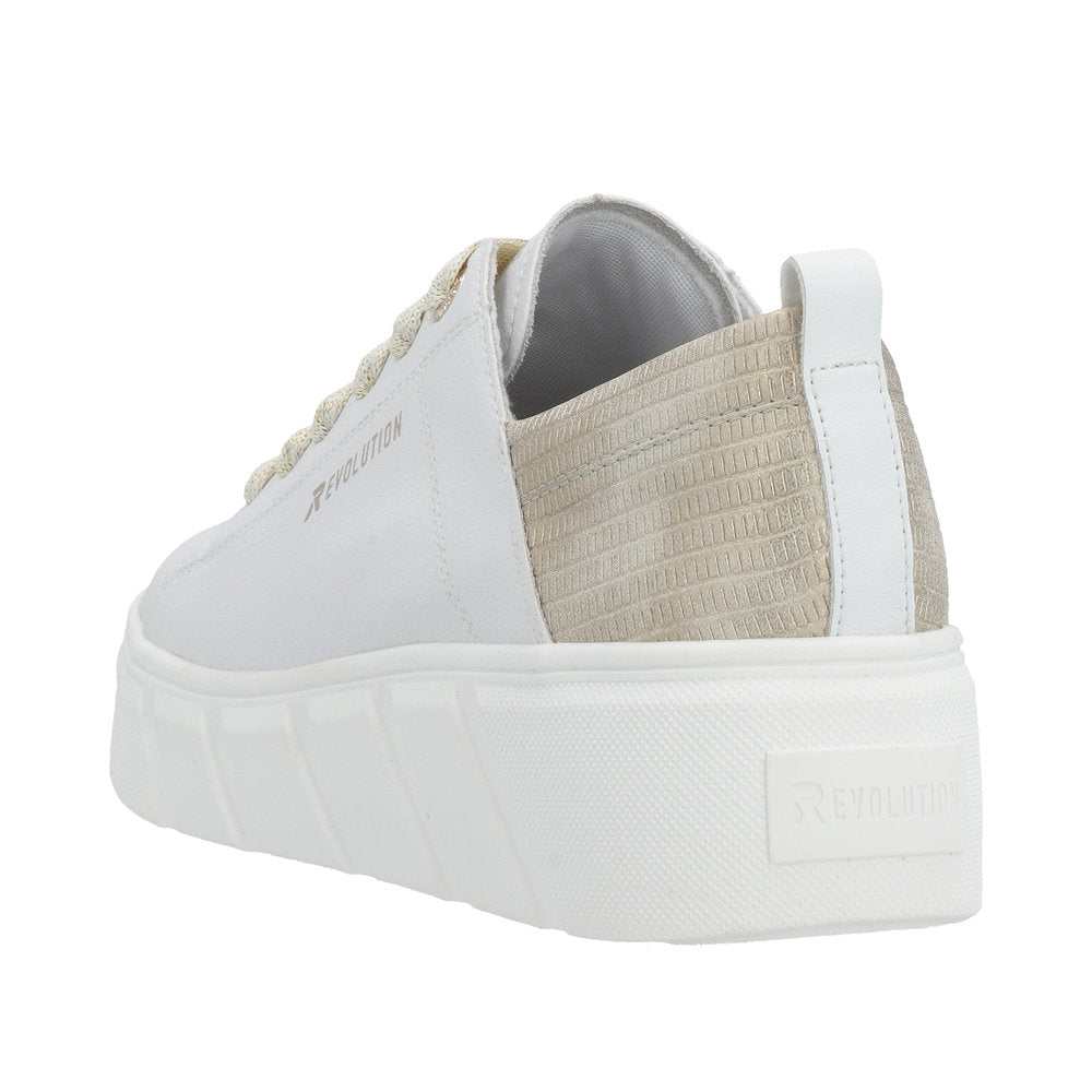 Rieker Evolution Women's Style W0502 Athletic Lace-Up - White rYlcAZFO