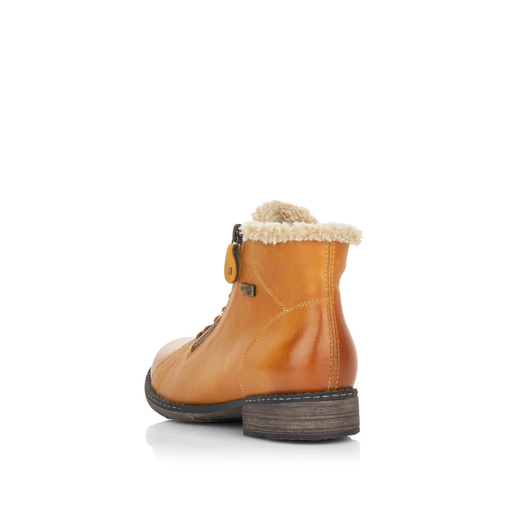 Remonte Leather Women's Mid Height D4372-01 Mid-Height Boots - Yellow Combination 6GPYjIMi