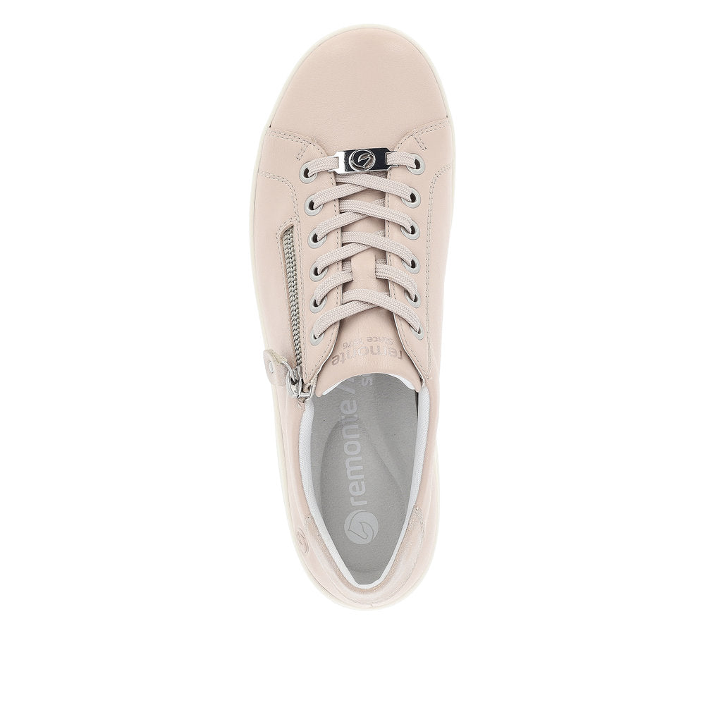 Remonte Women's Style D1E03 Athletic Lace-Up With Zip - Pink pXeBCQ9k