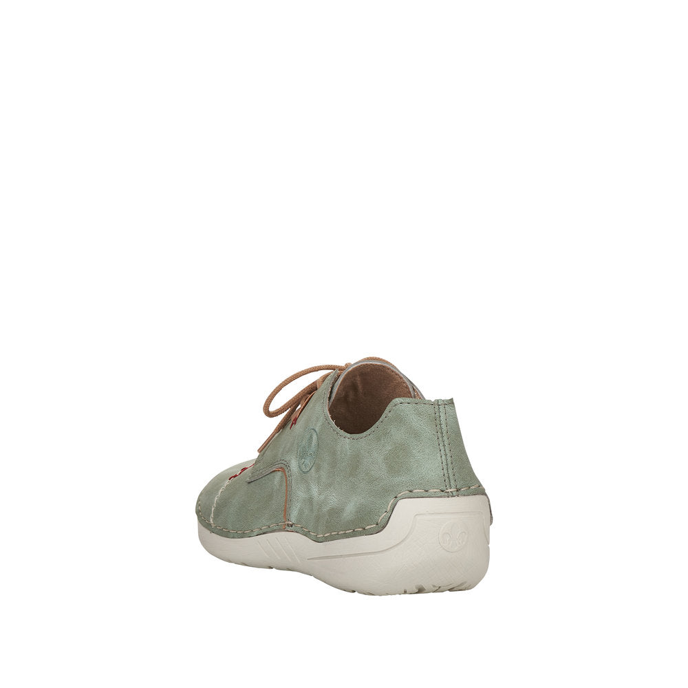 Rieker Women's Style 52528 Casual Lace-Up - Green 5Vh166wy