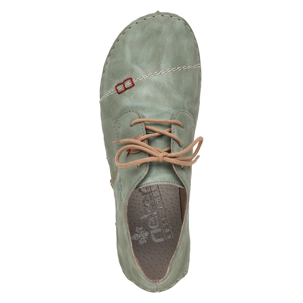 Rieker Women's Style 52528 Casual Lace-Up - Green 5Vh166wy