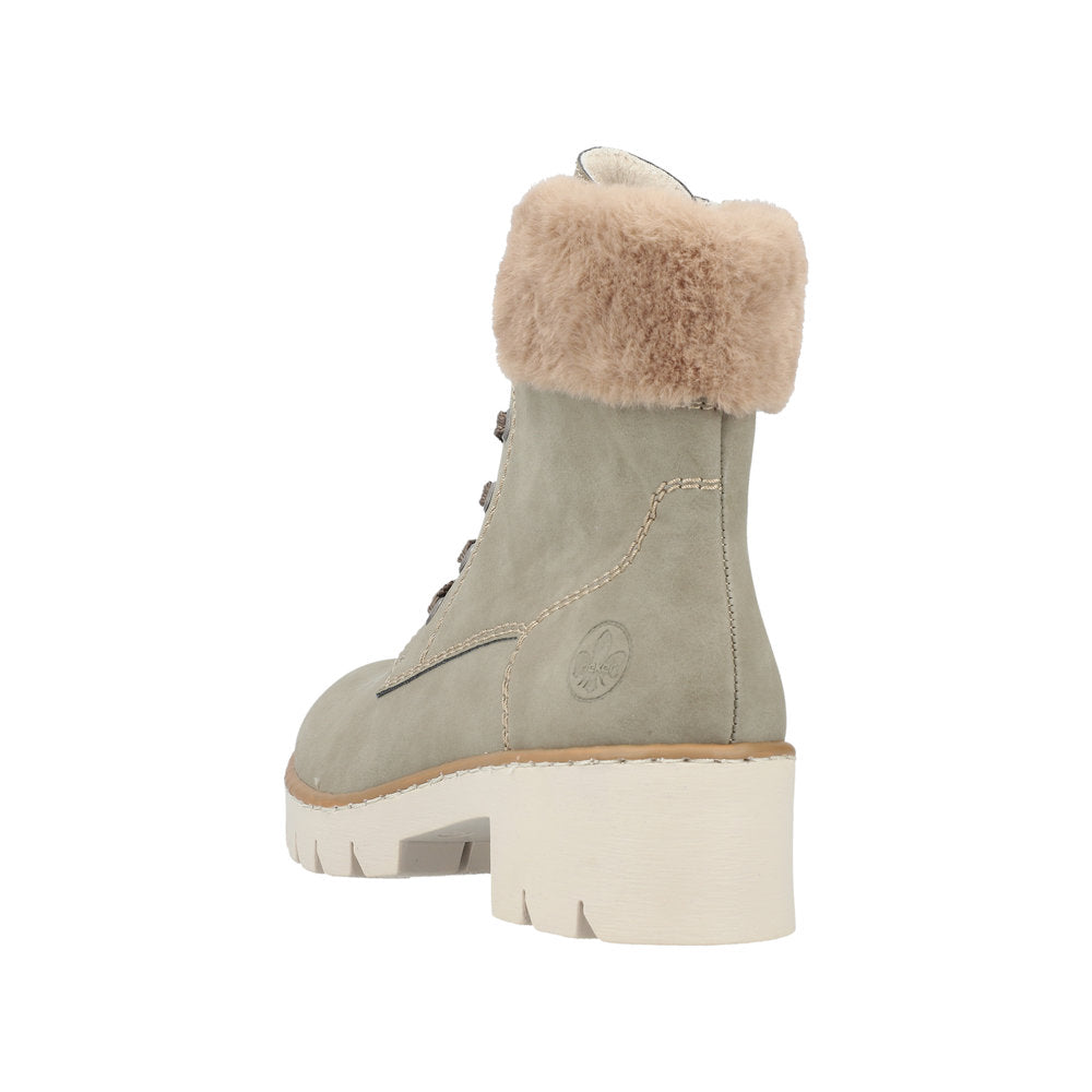Rieker Synthetic Material Women's Short X5718 Ankle Boots - Green jHlwpSLi