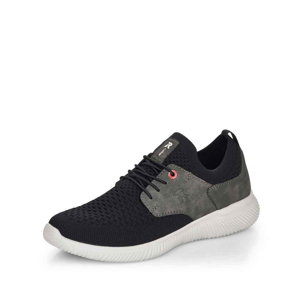 Rieker Evolution Men's Style 07401 Athletic Slip-On - Black Combination