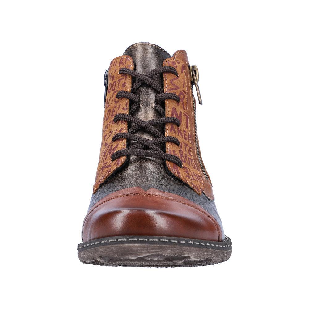 Remonte Synthetic Material Women's Mid Height D4378 Mid-Height Boots - Brown Combination Qp6idk0k