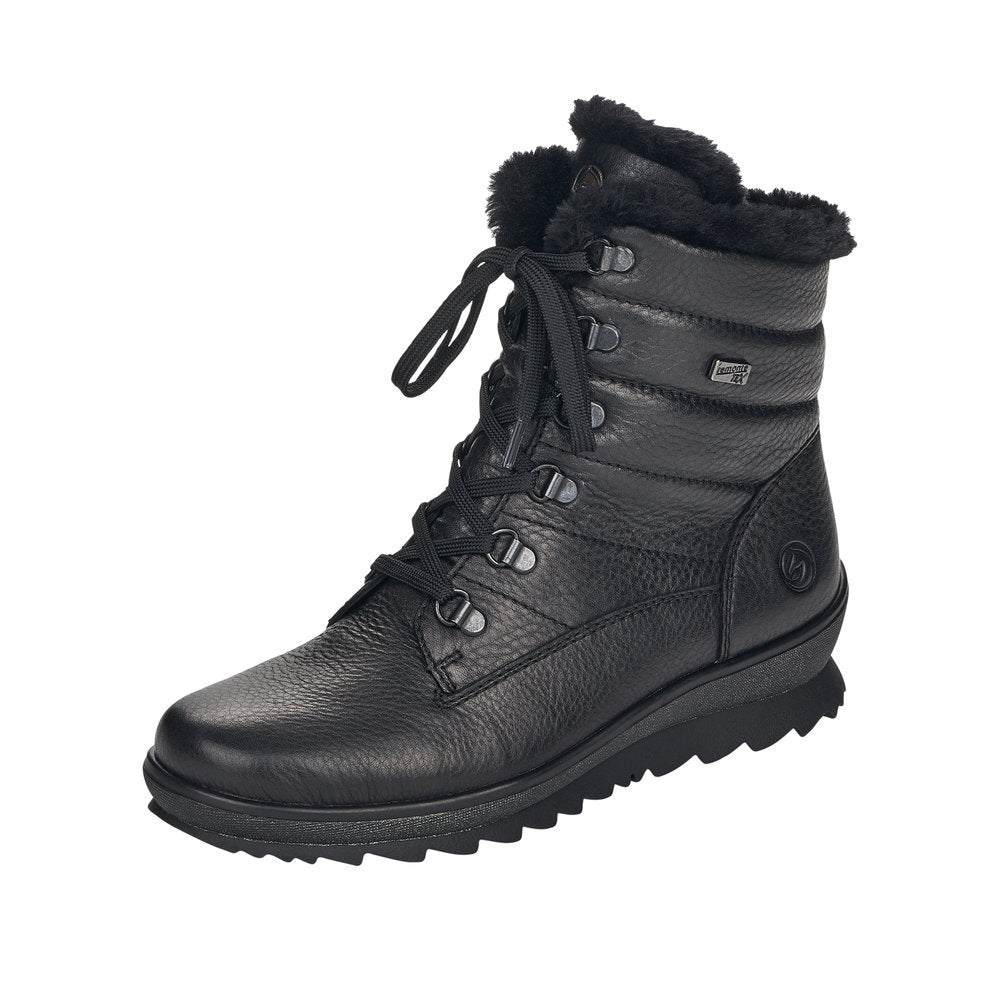 Remonte Leather Women's Mid Height R8480-01 Mid-Height Boots - Black