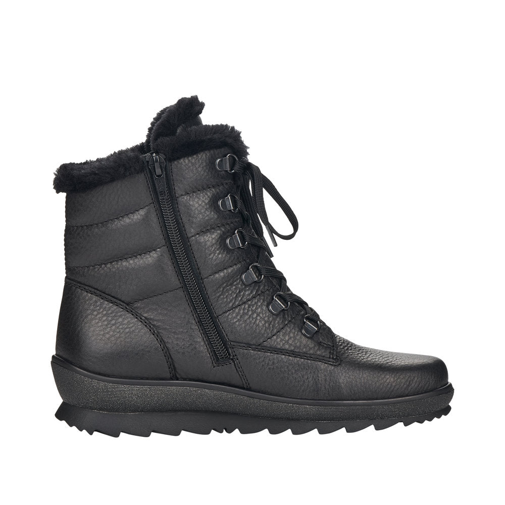 Remonte Leather Women's Mid Height R8480-01 Mid-Height Boots - Black a8M3y3Tj