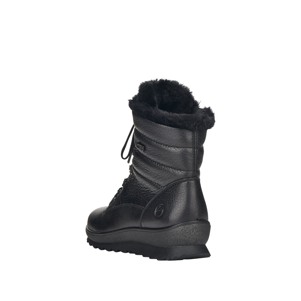 Remonte Leather Women's Mid Height R8480-01 Mid-Height Boots - Black a8M3y3Tj